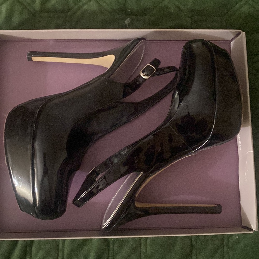 Black Platform Stilettos 5inch heel - Picture 4 of 4